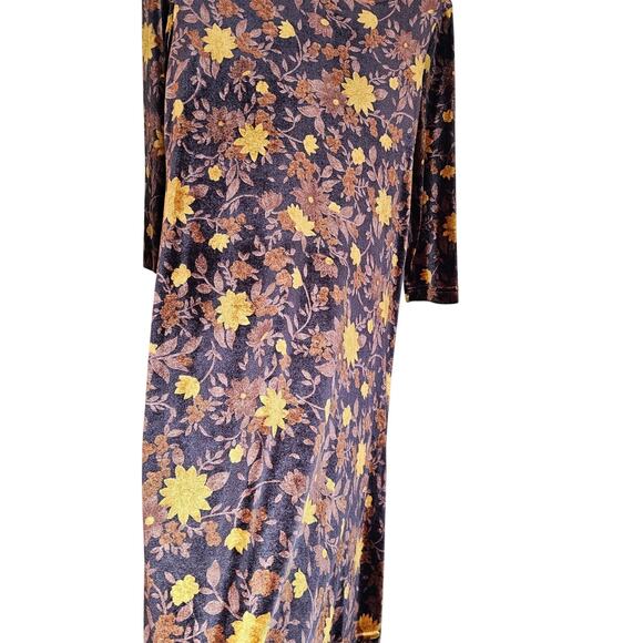 Maggy London Vintage Velvet Romantic Dress Size Medium Boho Whimsigoth - Picture 7 of 10